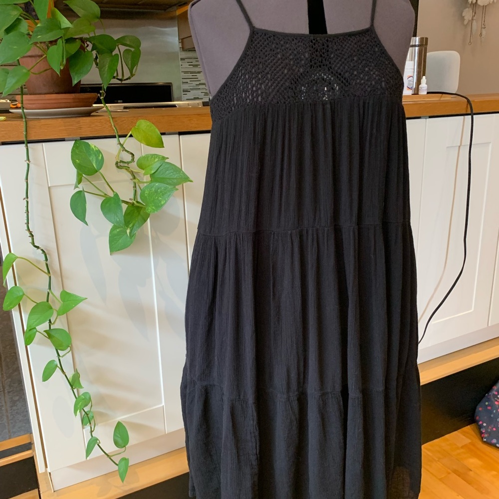Black boho GAP dress sz L